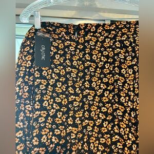 City Chic golden ditzy skirt